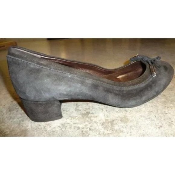 🆕 AGL Attilio Giusti Leombruni Kristin Block Heel Suede Pump Shoes 7.5 - Picture 7 of 11